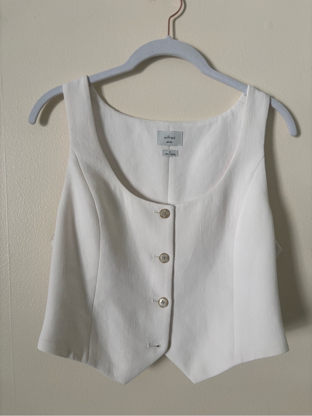 Wilfred Aritzia white vest